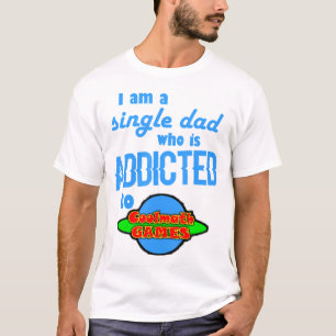 IM EIN Single Vater, der zum Spielen von Mathe-Spi T-Shirt