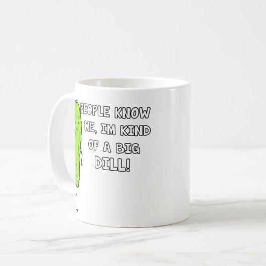 Im eine große Dill-Tasse Kaffeetasse (Vorderseite Links)