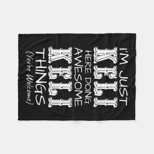 Im einfach Keli hier machen Phantastische Keli Din Fleecedecke (Vorderseite (Horizontal))