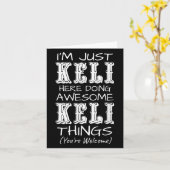 Im einfach Keli hier machen Phantastische Keli Din Karte (Gelbe Blume)