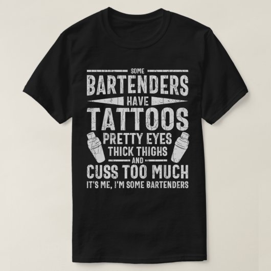 Im einigen Barkeeper Funny Bartending Bar Drinks G T-Shirt (Design vorne)