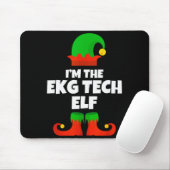 I'm Ekg Tech Elf Family Pajama Christmas Electroca Mousepad (Mit Mouse)
