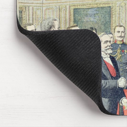 Im Elysée Palast die zeremonielle Übertragung Mousepad (Ecke)