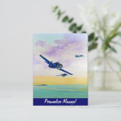 Im Endanflug Postkarte (Stehend Vorderseite)