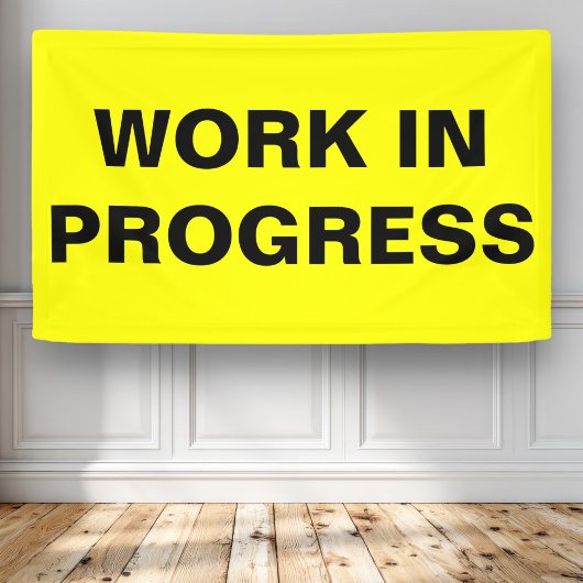 Im Entstehen befindliches Werk Banner