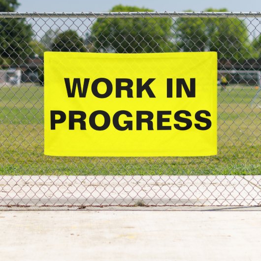 Im Entstehen befindliches Werk Banner (Insitu)