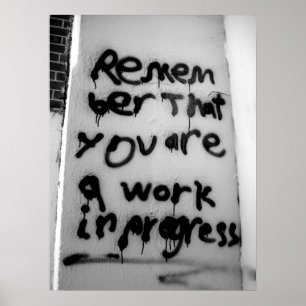 Im Entstehen befindliches Werk Poster