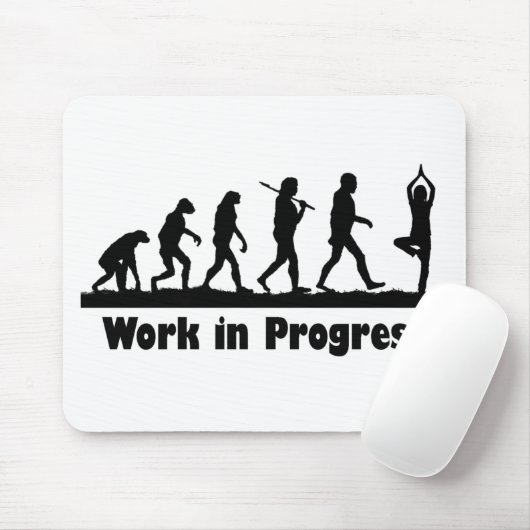 Im Entstehen befindliches Werk (Yoga) Mousepad (Mit Mouse)