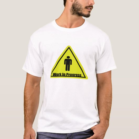 Im Entstehen befindliches Werk-Zeichen T-Shirt (Vorderseite)