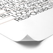 im Entwurf des Loop-Bewusstseins für Lässige Konve Poster (Ecke)
