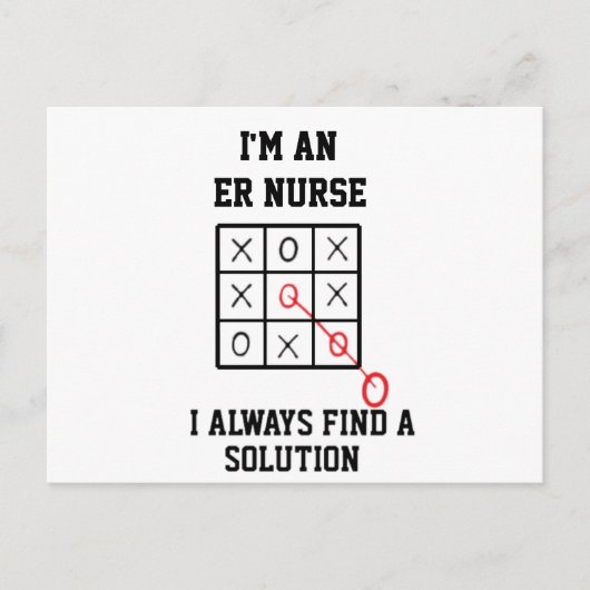 Im Er-Krankenpfleger finde ich immer eine Lösung P Postkarte (Vorderseite)