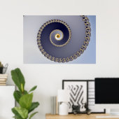 Im Erdgeschoss - Fraktal Poster (Heimbüro)