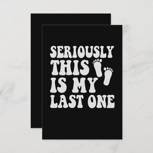 Im Ernst, das ist mein letztes lustiges Geschenk f Dankeskarte (Vorne/Hinten)