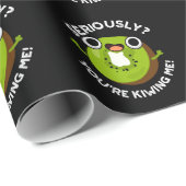 Im Ernst, du Kiwiing Me Funny Fruit Pun Geschenkpapier (Rolleneckpunkt)