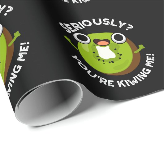 Im Ernst, du Kiwiing Me Funny Fruit Pun Geschenkpapier (Rolleneckpunkt)