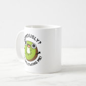 Im Ernst, du Kiwiing Me Funny Fruit Pun Kaffeetasse (Vorderseite Links)