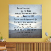 Im ersten KJV Bibelverse Leinwanddruck (Insitu (Wohnzimmer))