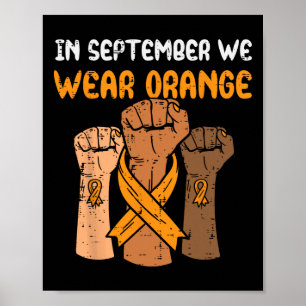 Im ersten September tragen wir das Bewusstsein für Poster