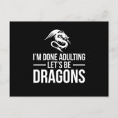 IM Erwachsener Lasse: Drachen Postkarte (Vorderseite)