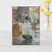Im Esszimmer | Berthe Morisot Karte (Gelbe Blume)