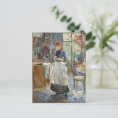 Im Esszimmer | Berthe Morisot Postkarte (Stehend Vorderseite)