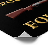 Im Fall einer Zombie-Apokalypse Poster (Ecke)