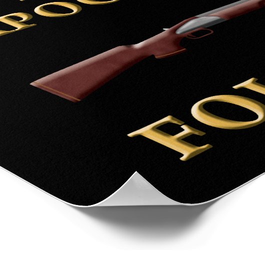 Im Fall einer Zombie-Apokalypse Poster (Ecke)