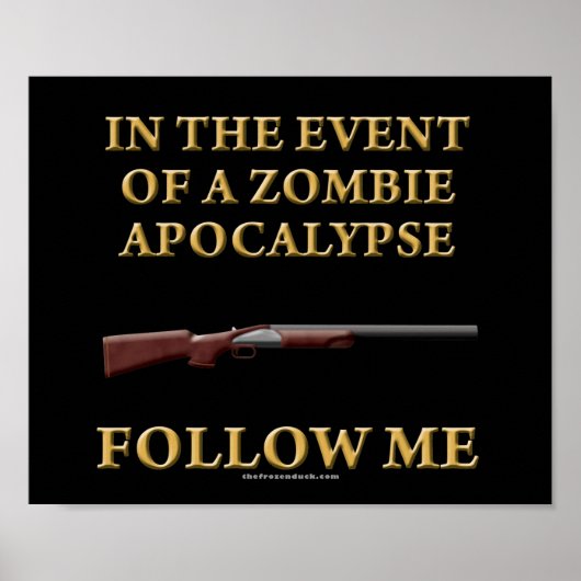 Im Fall einer Zombie-Apokalypse Poster (Vorne)