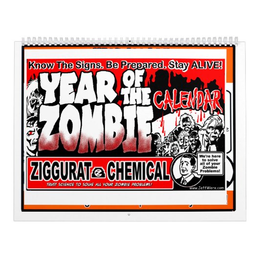 IM FALL EINES ZOMBIE-ANGRIFFS Kalender (Titelbild)