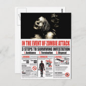 Im Fall eines Zombie-Angriffs POST-KARTE Postkarte (Vorne/Hinten)