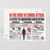 Im Fall eines Zombie-Angriffs POST-KARTE Postkarte (Vorne/Hinten)