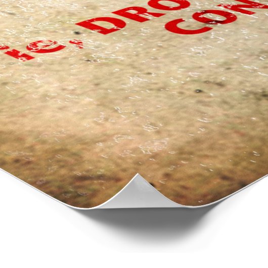 "Im Fall von Zombie Bite" Poster (Ecke)