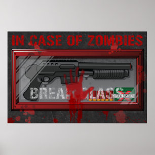 Im Fall von Zombies Gamer Poster - Apocolypse Guns