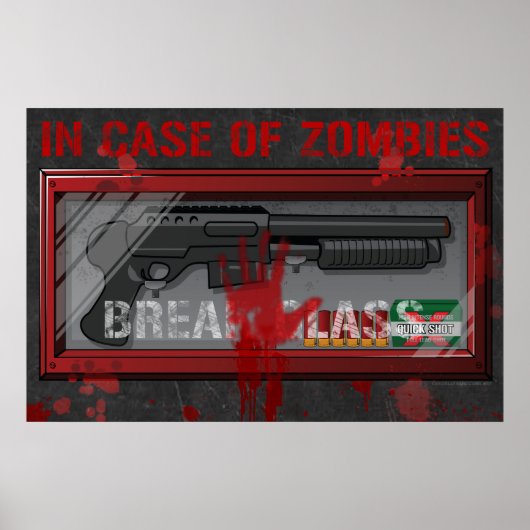 Im Fall von Zombies Gamer Poster - Apocolypse Guns (Vorne)