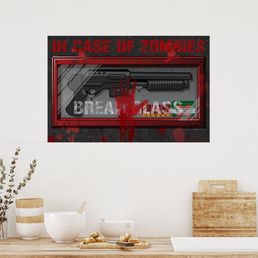 Im Fall von Zombies Gamer Poster - Apocolypse Guns (Küche)