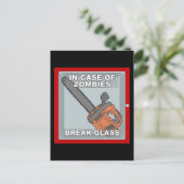 Im Fall von Zombies Postkarte (Stehend Vorderseite)