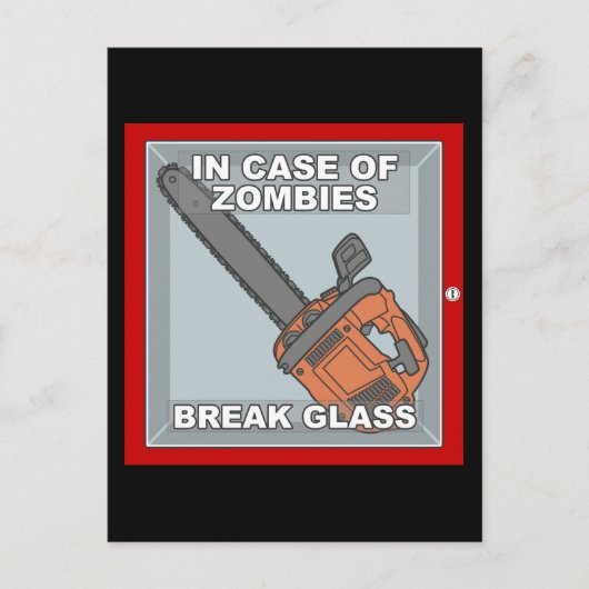 Im Fall von Zombies Postkarte (Vorderseite)