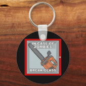 Im Fall von Zombies Schlüsselanhänger (Vorderseite)