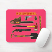 Im Falle der Zombies… Mousepad (Mit Mouse)