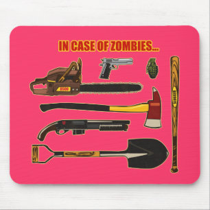 Im Falle der Zombies… Mousepad