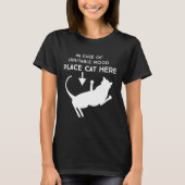 Im Falle des reizbaren Stimmungs-Platz-Katzen-hier T-Shirt (Vorderseite)
