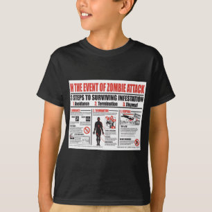 Im Falle des Zombie-Angriffs: T-SHIRT Jungen
