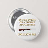 Im Falle einer Zombie-Apokalypse Button (Vorne & Hinten)