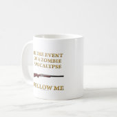 Im Falle einer Zombie-Apokalypse Kaffeetasse (Vorderseite Links)