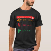 Im Falle eines Feuer Git Commit Git Push Git Out T-Shirt (Vorderseite)