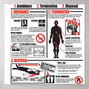 Im Falle eines Zombie-Angriffspopsters Poster