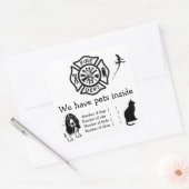 Im Falle von Aufklebern für Feuerpferde Quadratischer Aufkleber (Umschlag)