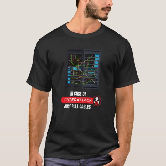 Im Falle von Cyberattacken Hacker Code Hacking It T-Shirt (Vorderseite)