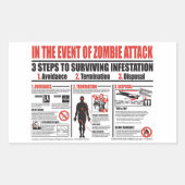 Im Falle von Zombie-Angriffen STICKERS (Vorderseite)