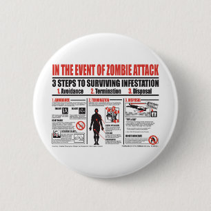 Im Falle Zombie-Angriff KNOPFES Button